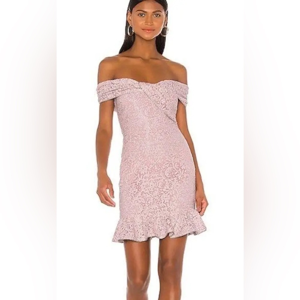 Revolve NBD Camden Lace Mini Dress in Baby Pink NWT | Size XS